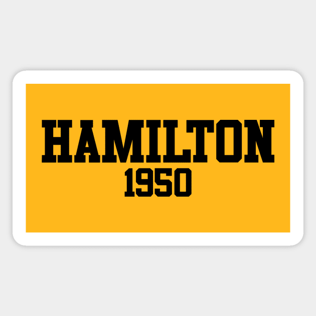 Hamilton 1950 (variant) Sticker by GloopTrekker